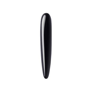 le WAND - Crystal Slim Wand - Dildo van kristal (Zwart)